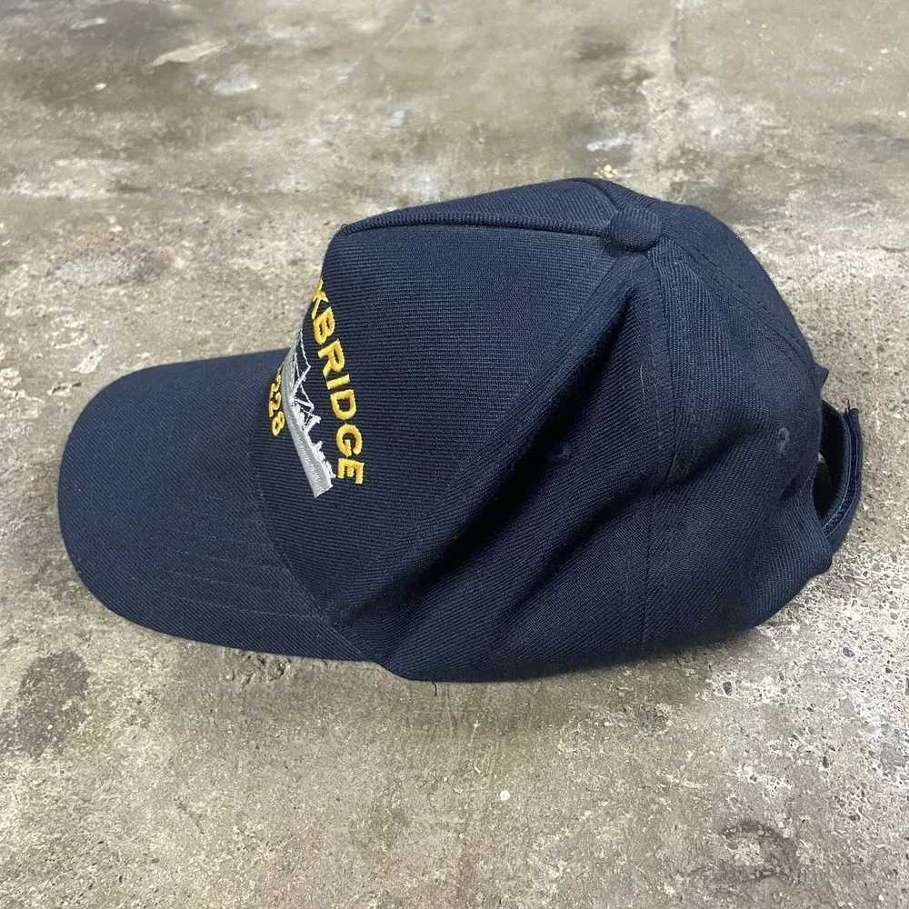 USS Rockbridge Military Cap Strap Back Adjustable Navy Blue WWII Navy APA-228